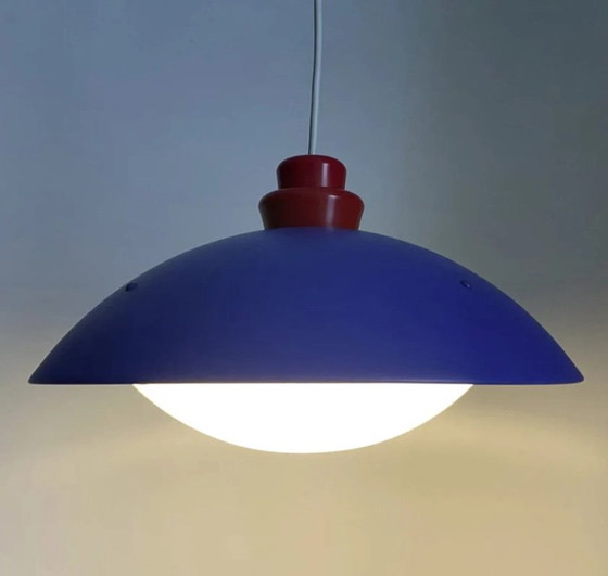 Image 1 of Vintage plafondlamp Ikea SMYG Memphis-stijl Ufo-paddenstoellampontwerp Maria Vinka