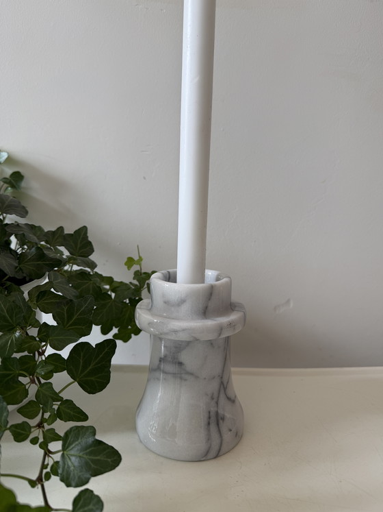 Image 1 of Onyx vintage candlestick, heavy model