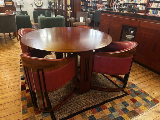 Ensemble de salle à manger Frits Schuitema unique en son genre : Bubinga et ébène