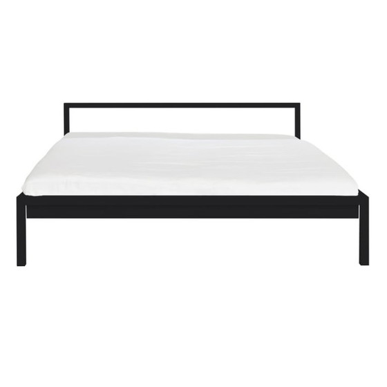 Image 1 of Letto Hans Hansen "Pure Bett" 160x200 - acciaio nero - design minimalista