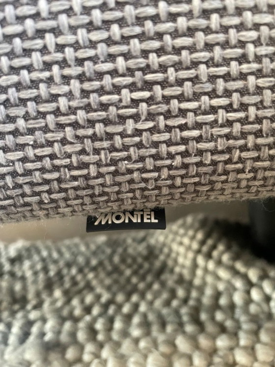 Image 1 of Montèl paisaje gris + verde menta (hocker)