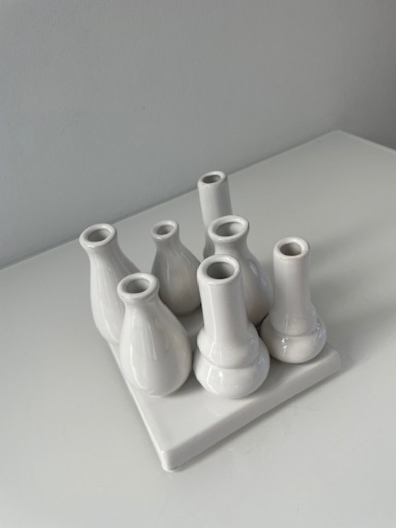 Image 1 of Design vase multiflower white ceramic