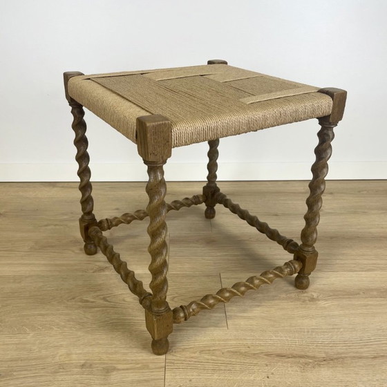Barley – tabouret en chêne avec assise en corde de papier – Reday, Bois (photo 2 of 5)