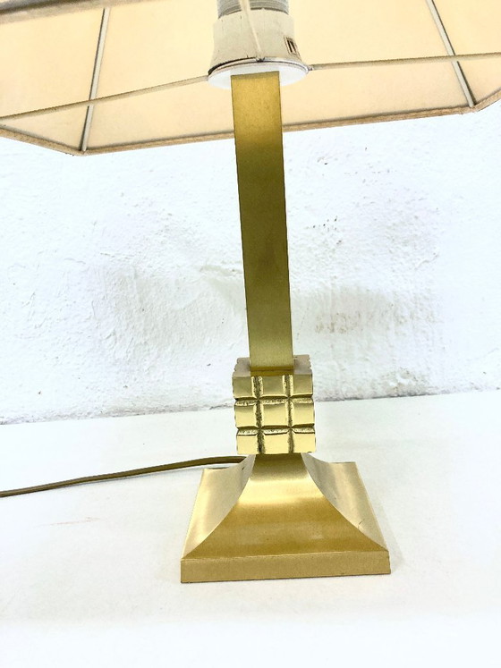 Image 1 of Lampada da tavolo di Kaiser Leuchten con base in ottone, stile Hollywood Regency anni '70/'80.