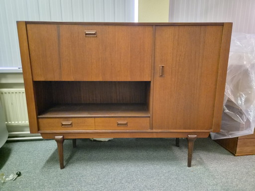 Prachtige Vintage Topform Teak Barkast / Cocktailcabinet – Jaren '60 Deense Stijl