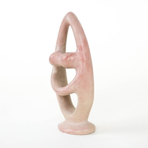 Sculpture en pierre symbolisant les liens, design danois, années 1980, fabriquée au Danemark