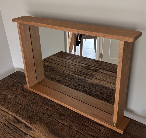 Image 1 of In vendita: specchio Hübsch Forma 40x60 cm, impiallacciato in rovere, nuovo!