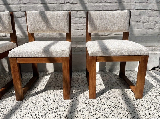 Vintage 70s Chairs 4x – Dining chairs, Wood (photo 3 of 6)