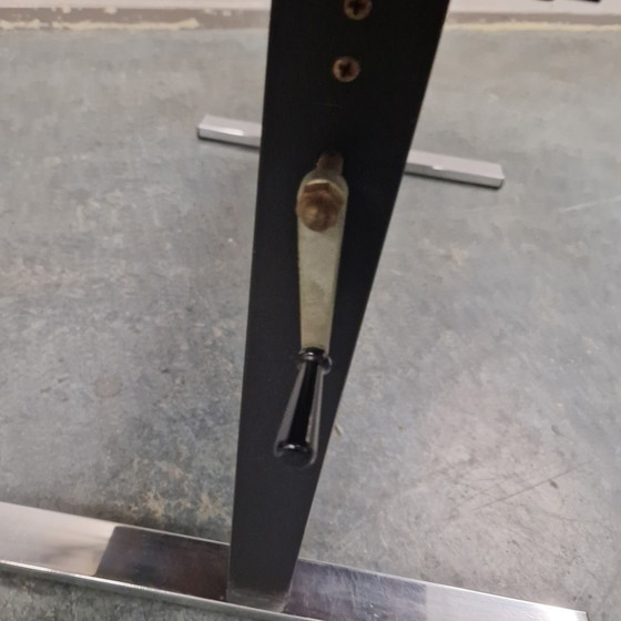 Image 1 of Vintage vierkante eettafel bureau en salontafel in 1 stuk !!!