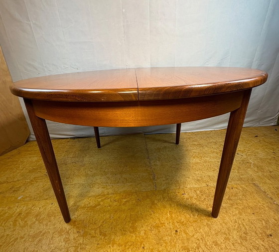 Image 1 of Mid-Century Retro Vintage Teak Extending Dining Table by G Plan – Fresco Range 1960  Designed by Victor Wilkins • Afromosia Edge