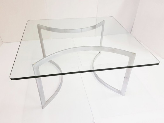 Image 1 of HENRY NEUMAN : TABLE BASSE CARREE EDITION PACE COLLECTION 1970 VINTAGE 70'S