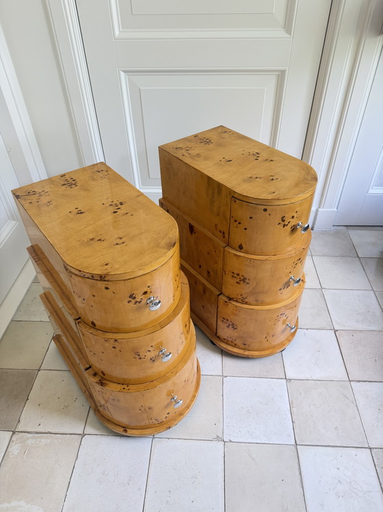 Beechwood Cabinets with Burr Veneer – Nightstands (photo 6 of 8)