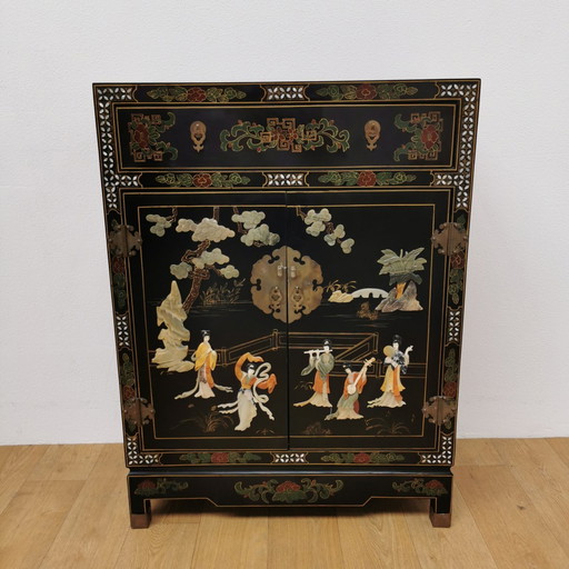 Vintage Chinese Oosterse Kast Ladekast Buffetkast Drankkast
