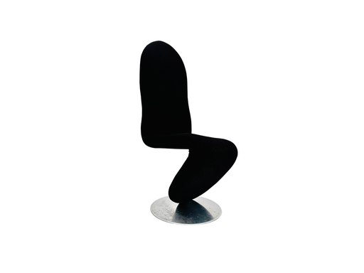 Silla giratoria de diseño modelo System 1-2-3 de Verner Panton para Fritz Hansen, Dinamarca, 1974