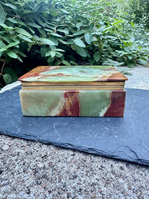 Onyx Schmuckkästchen 60er Jahre Italien Vintage