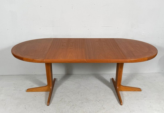 Image 1 of Tavolo da pranzo/tavolo allungabile di metà secolo in teak di VV Møbler, Spøttrup, Danimarca, anni '60