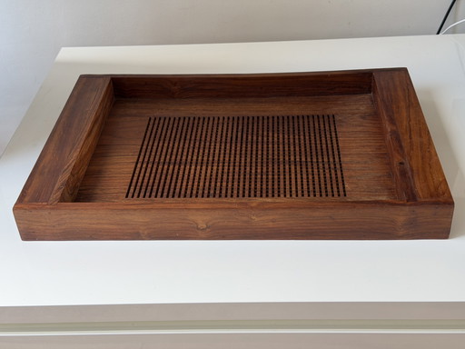 Plateau vintage en teck massif – tafelaccessoires, Wood (photo 2 of 6)