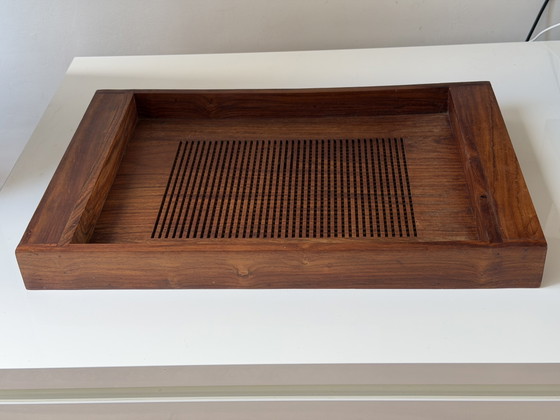 Plateau vintage en teck massif – Accessoires de table, Wood (photo 2 of 6)