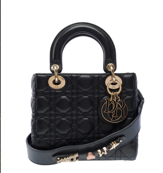 Image 1 of Borsa DIOR Lady Dior in Cuir Noir - 103268