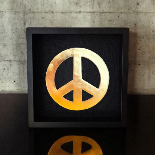 Peace Logo 23kt Gold-Plated in Frame Limited Edition