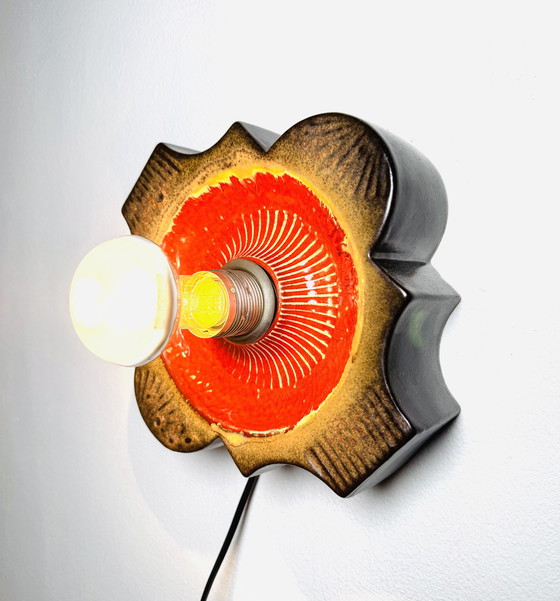Image 1 of CERAMIC WALL LAMP BY HUSTADT LEUCHTEN, GERMANY, 1960s