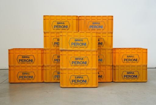 Vintage 1970er Birra Peroni Plastikkiste - Italienisches Bier Sammlerstück