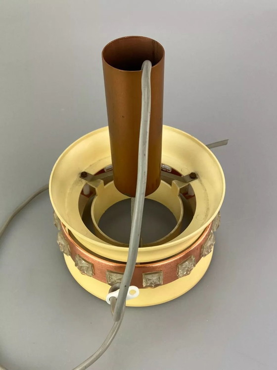 Image 1 of Lampada anni '70, lampada a sospensione, lampada da soffitto, design spaziale in metallo VEB anni '60