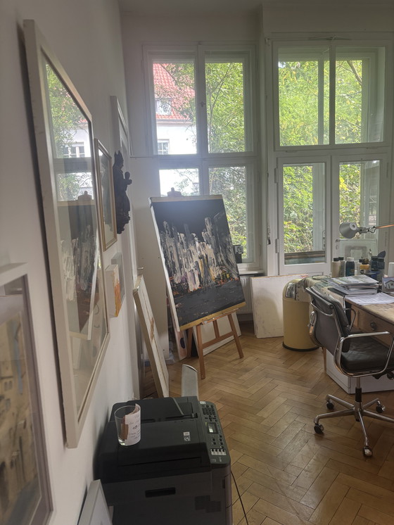 Image 1 of NYC, 5th Ave......100x120 cm mixed media on canvas