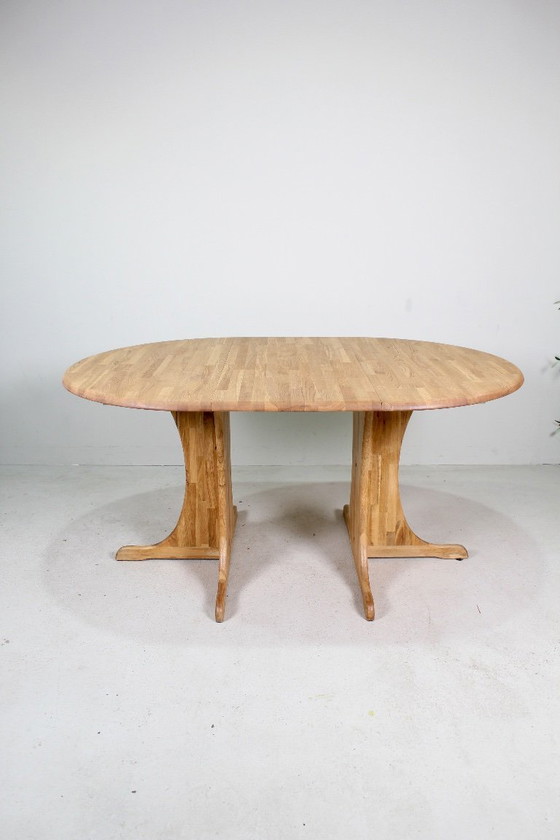 Image 1 of Vintage Danish wooden extendable dining table