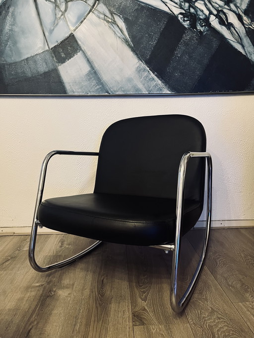 Design Bauhaus - sedia a dondolo - nera - ottime condizioni