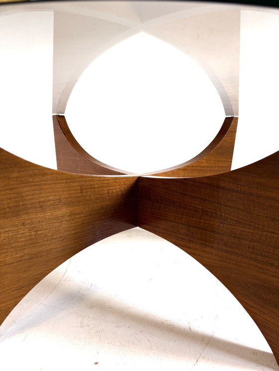 Image 1 of Vintage teak & glass coffee table '60