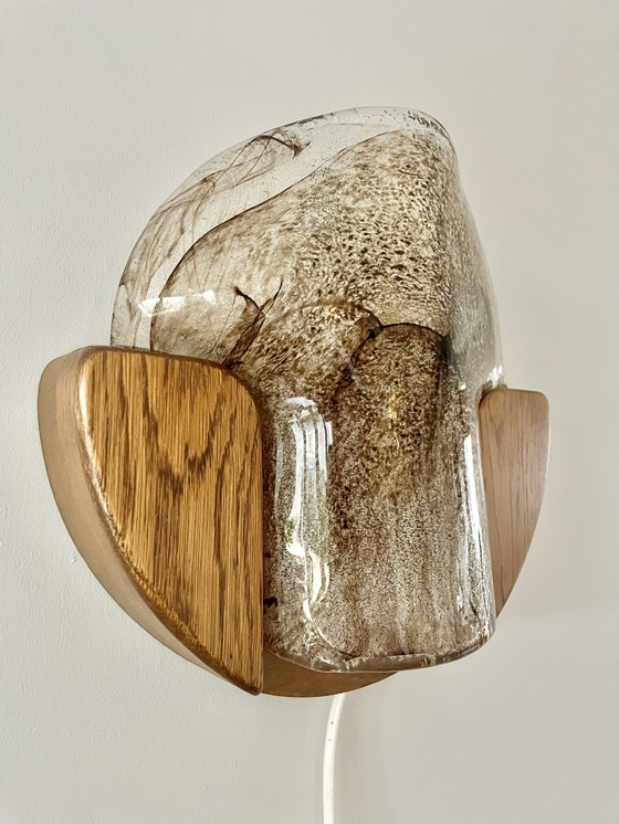 Image 1 of Bellissima lampada vintage tedesca in vetro di Murano