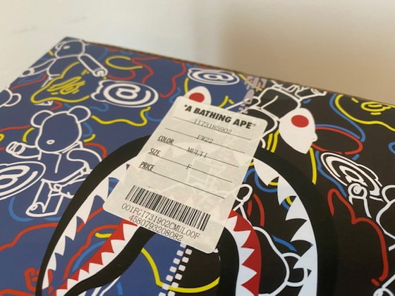 Image 1 of Bearbrick BAPE play camo shark blue 400% MEDICOM toys