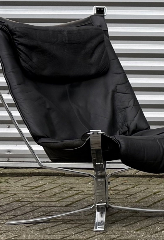 Image 1 of Set vintage Vatne Møbler Falcon di Sigurd Resell: 2 alti + 2 bassi + Hocker