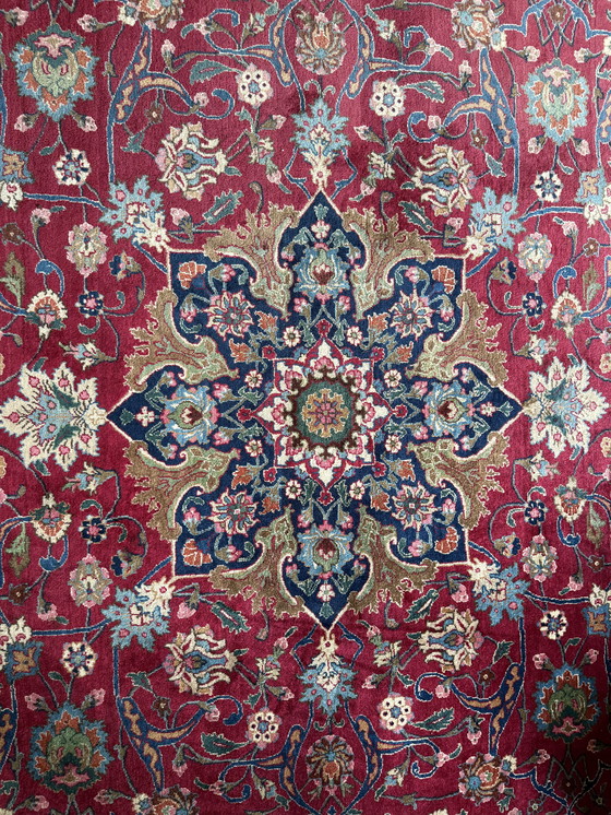 Image 1 of Tappeto unico Tabriz persiano - Rosso con accenti blu-verdi - circa 400 × 300 cm