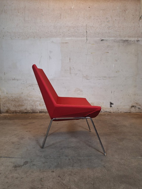 Image 1 of Kastel Red Lounge Chair – Moderner Sessel aus Polypropylen mit Chromakzenten