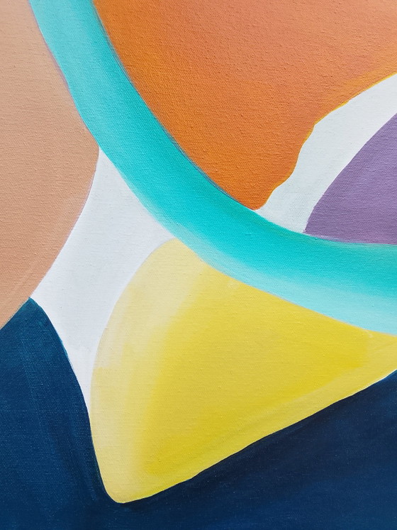 Image 1 of Acrylic painting #river 100x100cm