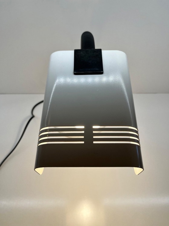 Image 1 of Sankey Gino Sarfatti Table Lamp for Targetti, Cream Brass, Black Plastic