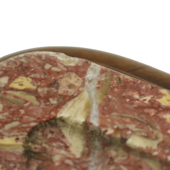 Image 1 of Table de nuit en marbre bombé antique