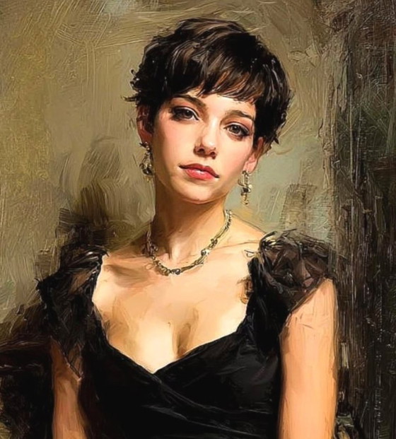 Image 1 of Splendid work by Ruggero Salvatore "Serenità" 60x45 cm
