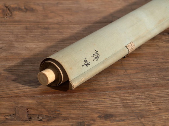 Antique Japanese kakejiku of a crane in colour on paper – Japan, circa 1900 – Paintings & Drawings, Wood (photo 17 of 40)