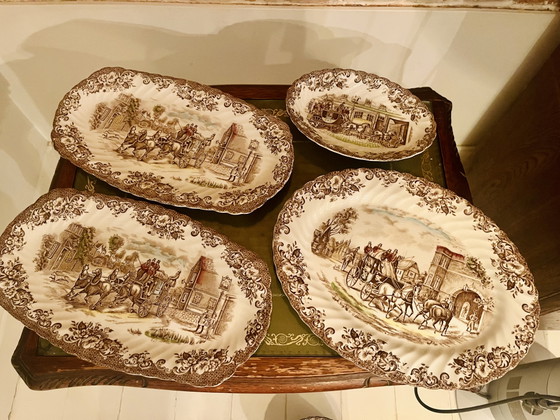 Vintage 'Coaching Scenes' Crockery - Johnson Brothers – Porcelain (photo 12 of 15)