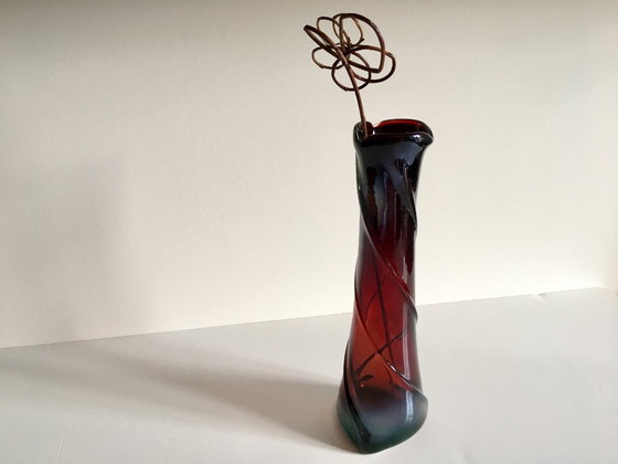 Image 1 of Modernist ART DECO Crystal VASE