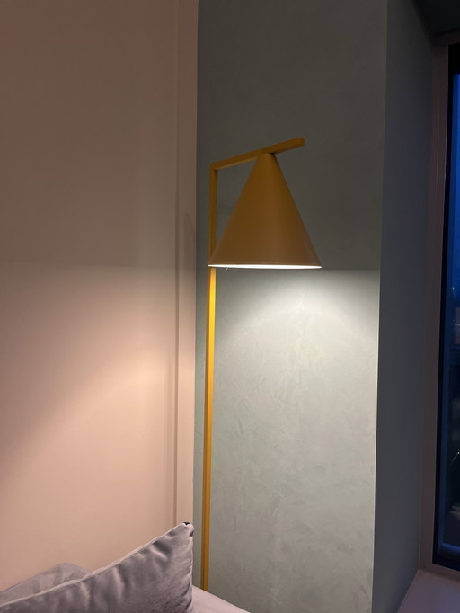 Formal Floor Mustard Lamp