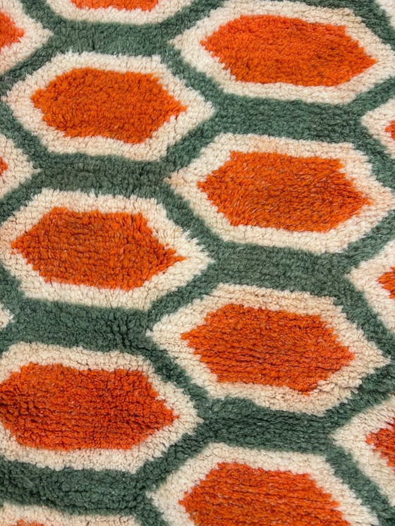 Image 1 of Orange marokkanischen Teppich für moderne Innenraum Wohnzimmer-