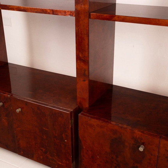 Image 1 of Perkamenten boekenkast van Aldo Tura voor Tura Milano 1960