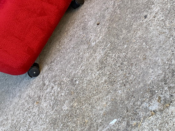 Set of Mid-Century Red Velvet Armchairs, 1960s – Mid Century Modern (photo 5 of 6)