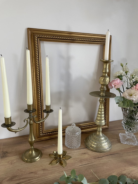 Image 1 of Ein Paar Messingkerzenständer