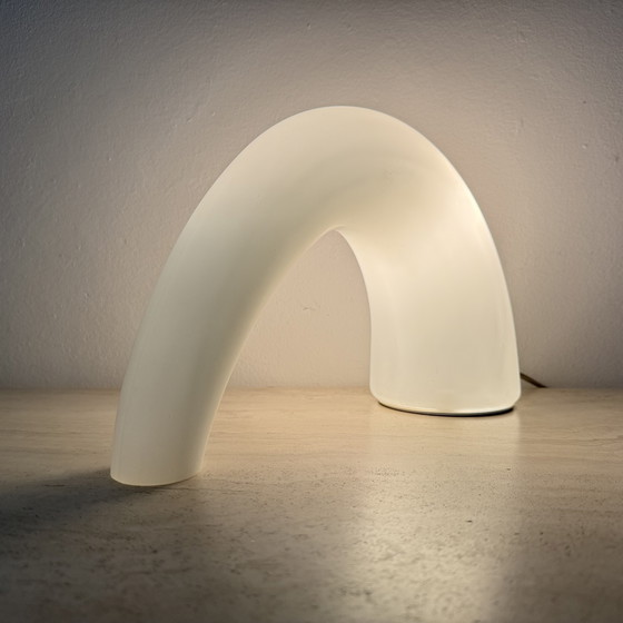 Image 1 of Fontana Arte Thor glass table lamp , 1980s Italy