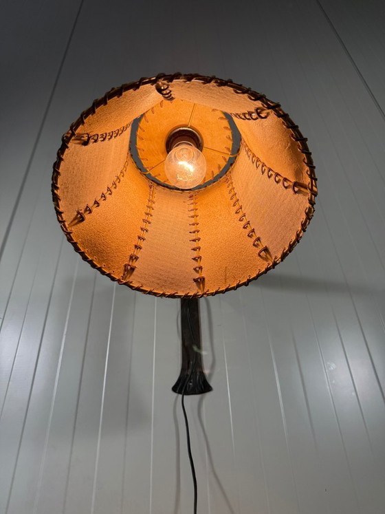 Image 1 of Brutalistische smeedijzeren wandlamp 1960-70's